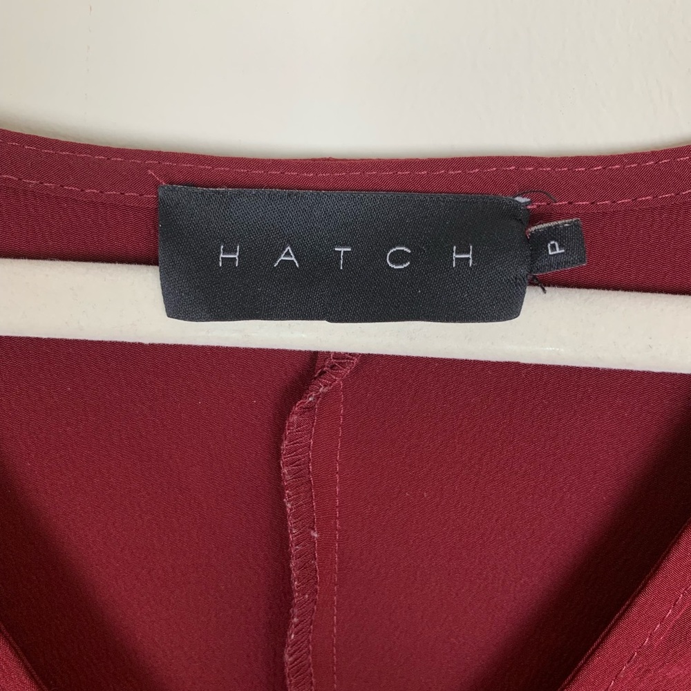 Hatch Burgundy Slouch Kimono Shift Dress Size P - Picture 7 of 8